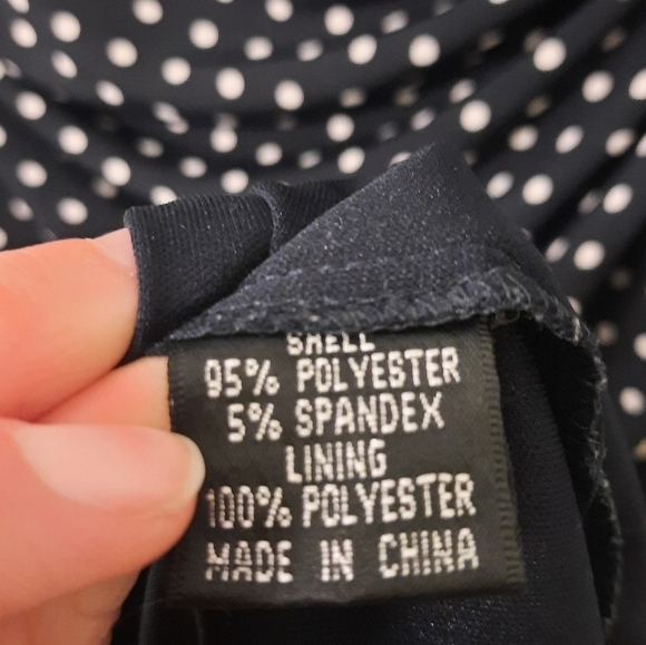 Adrianna Papell Vintage Style Polka Dot Dress 10 - Picture 4 of 6